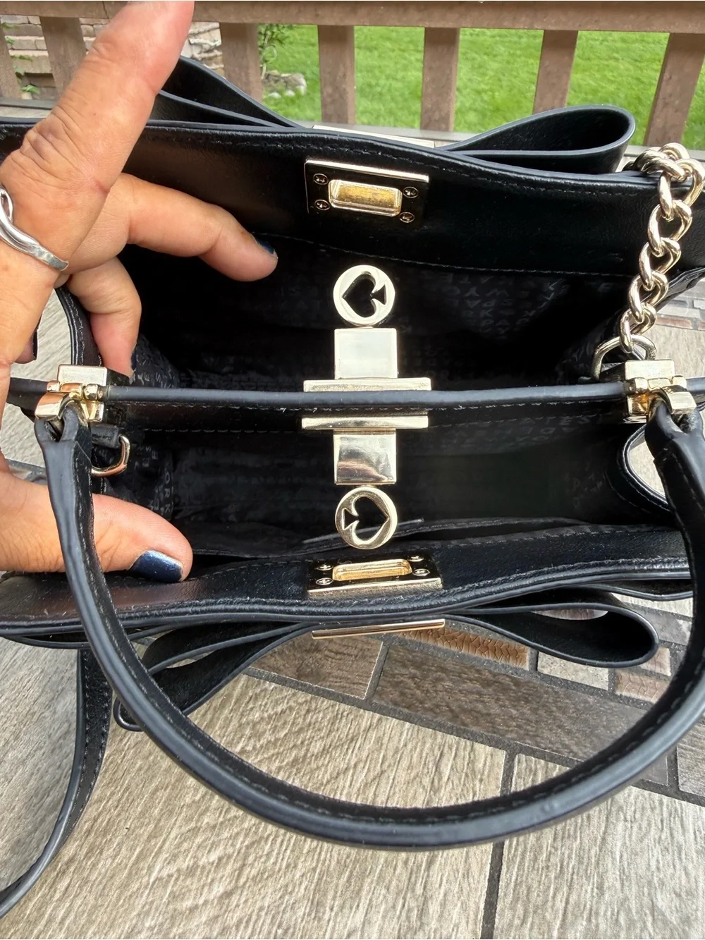 NWOT Kate Spade New York Mayfair Drive Mini Tullie satchel Crossbody Black bag